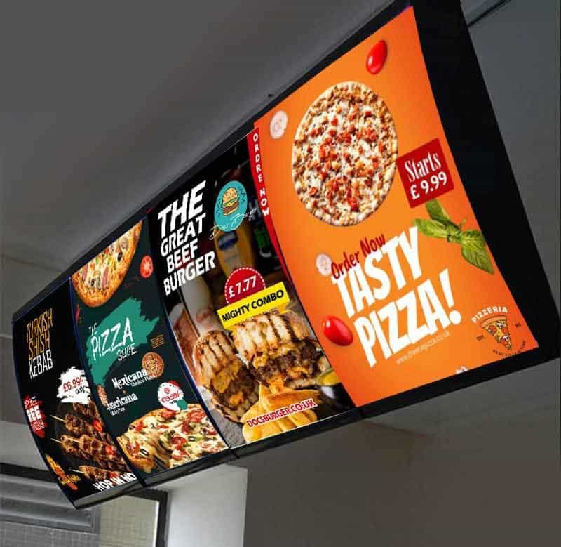 Light box menu